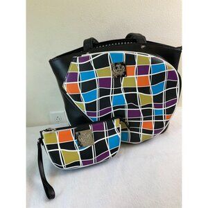 Court Couture Cassanova Multicolored Tennis/Pickleball Bag w/ matching Make-up